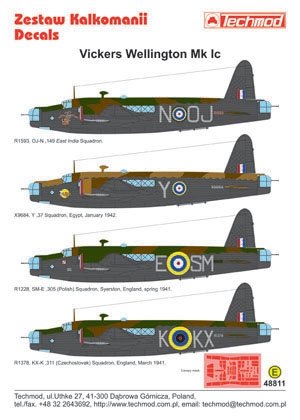 Techmod 48811 - Vickers Wellington IC 1/48 – image 2