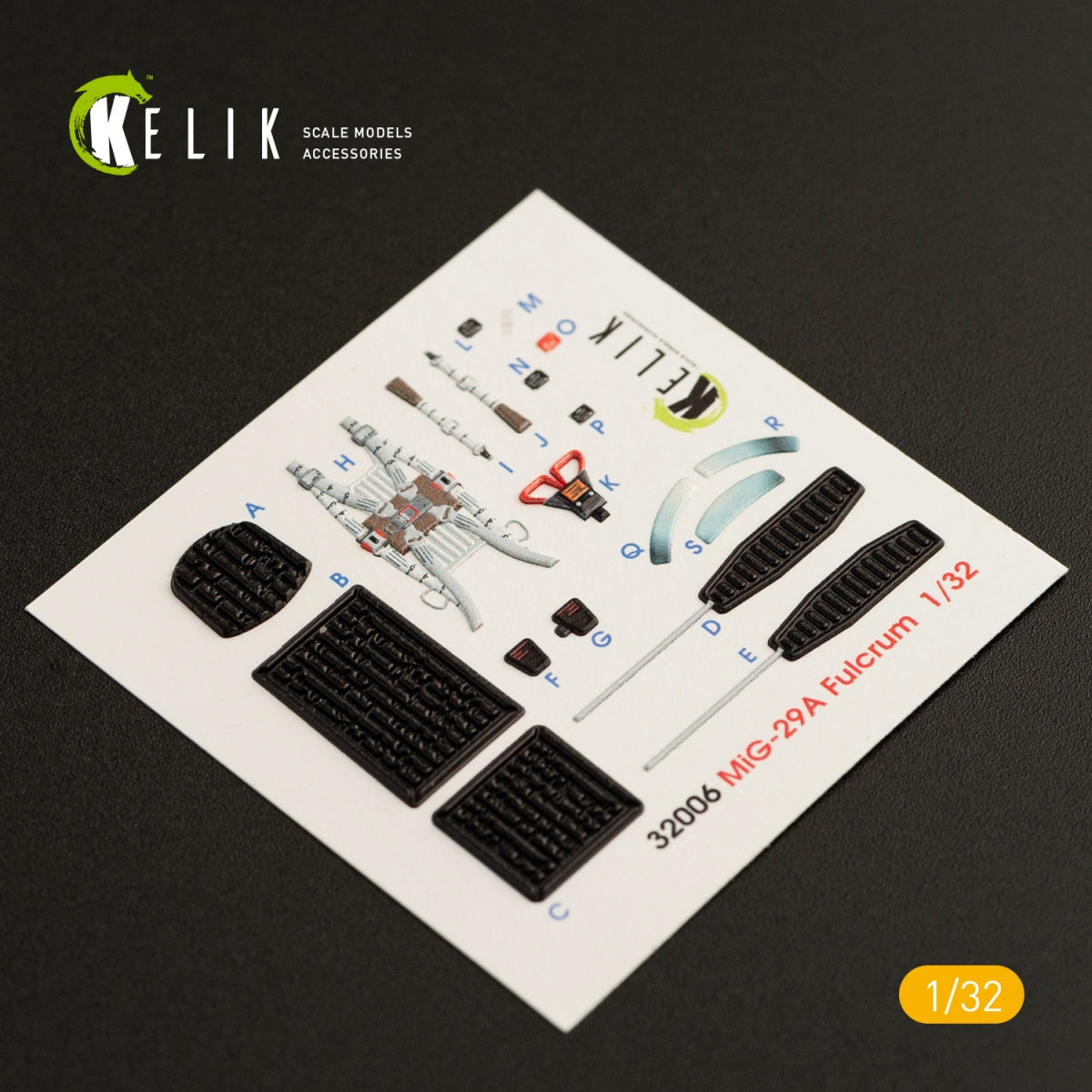 KELIK K32006 MIG-29A (9-12) FULCRUM INTERIOR 3D DECALS FOR TRUMPETER KIT 1/32 – immagine 3