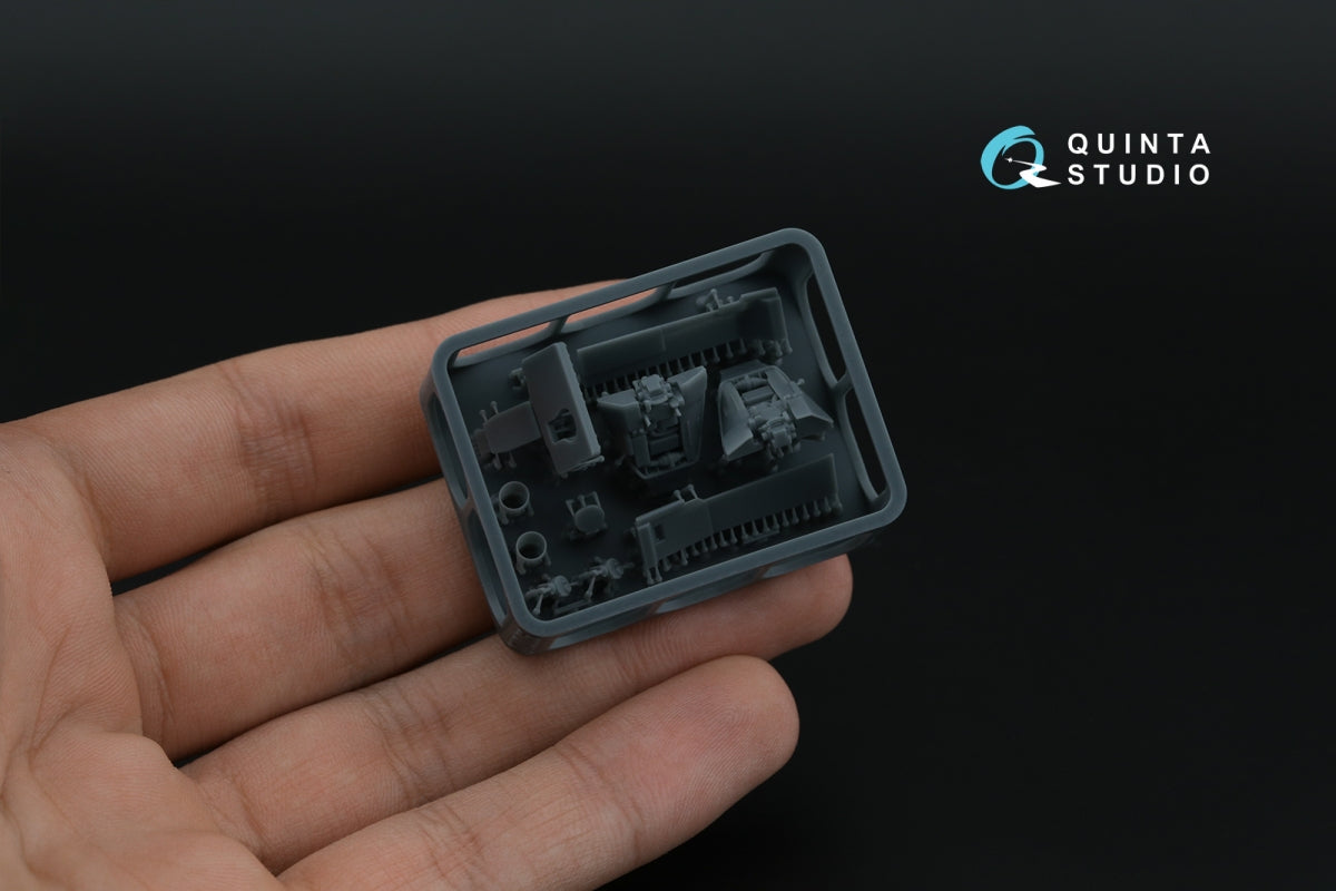 Quinta Studio QD+48581 MiG-21bis late Fishbed-N 3D-Printed &amp;amp; coloured Interior on decal paper (Eduard) (with 3D-printed resin parts) 1/48 – imagen 5