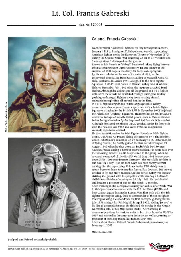 Mirage 120003 Lt. Col. Francis GABRESKI (July 1944) 200mm – immagine 4