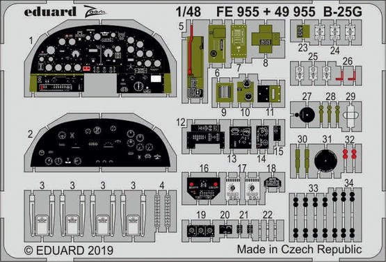Eduard 49955 B-25G interior 1/48 ITALERI – image 2