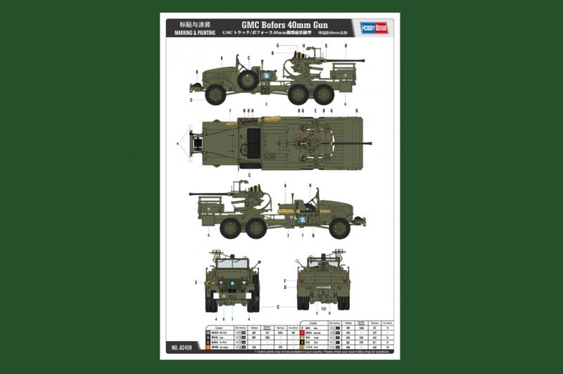 Hobby Boss 82459 GMC Bofors 40mm Gun 1/35 – immagine 3
