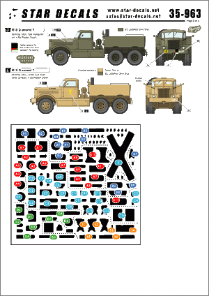 Star Decals 35-963 M19 Diamond Tank transporter #1 1/35 – Bild 2