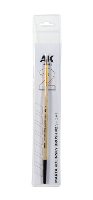 AK Interactive AK852 MARTA KOLINSKY BRUSH #2 SHORT – imagen 3