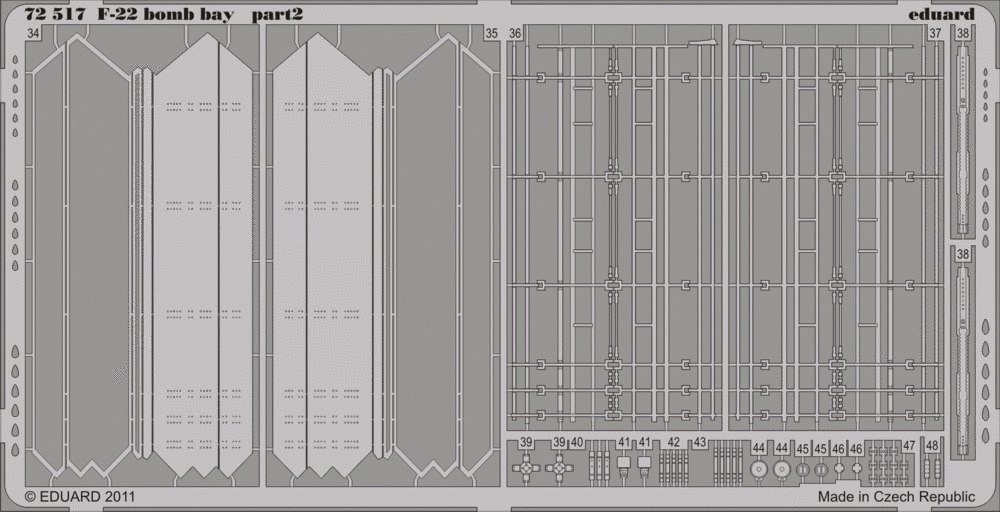 Eduard 72517 F-22 bomb bay 1/72 FUJIMI – Bild 2