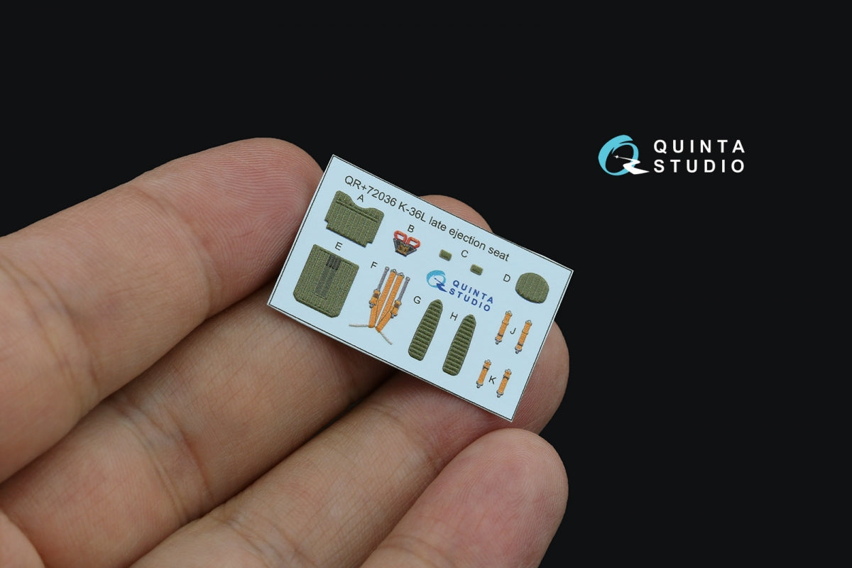 Quinta Studio QR+72036 K-36L (late) ejection seat (for Su-25/Su-25SM aircraft since 2008) (All kits) 1/72 – immagine 4