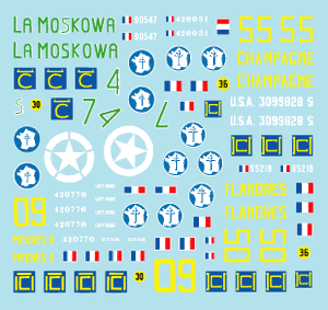 Star Decals 35-C1103 French Shermans # 2 1/35 – zdjęcie 3