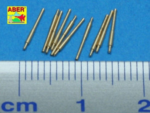 Aber 1/700L-27 Set of 10 pcs 203 mm barrels for Japan ships : Atago, Kumano, Myoko etc. 1/700 – immagine 2