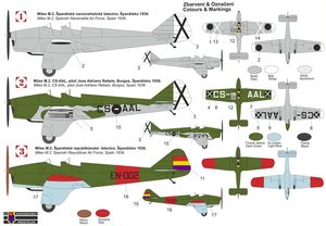 Kovozavody Prostejov KPM0282 Miles M.2H Hawk Major „Over Spain“ 1/72 – immagine 2