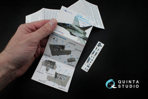 Quinta Studio QD48008 MiG-29 (9-12) 3D-Printed &amp;amp; coloured Interior on decal paper (for GWH kits) 1/48 – zdjęcie 9