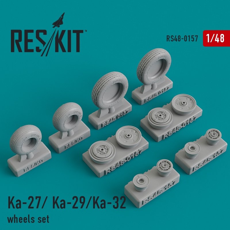 RESKIT RS48-0157 Ka-27/Ka- 29/Ka-32 wheels set 1/48
