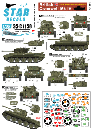Star Decals 35-C1150 British Cromwell Mk IV 1/35
