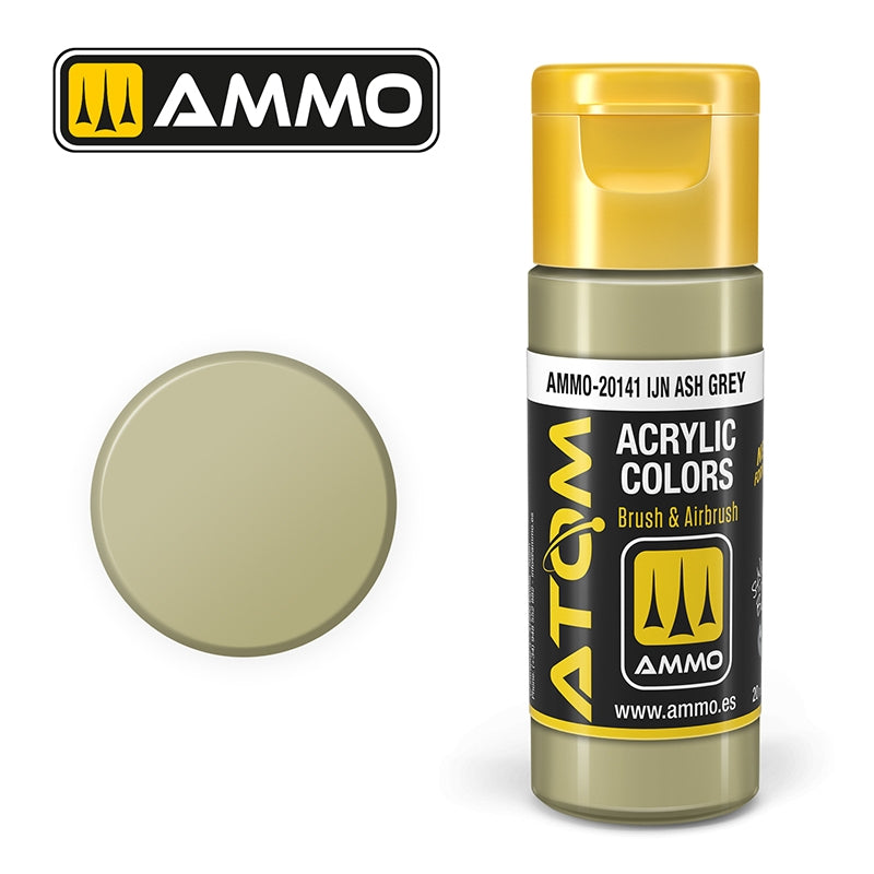 AMMO of Mig Jimenez 20141 ATOM COLOR IJN Ash Gray 20ml