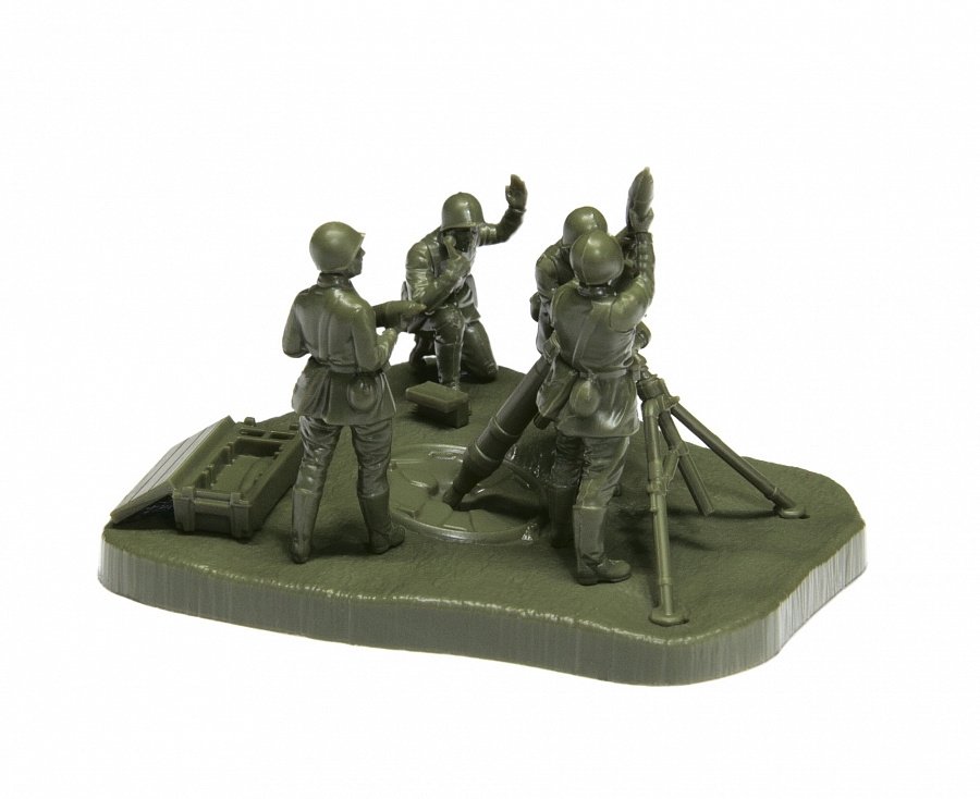 Zvezda 6147 WWII 120 mm Soviet Mortar w/ Crew 1/72 – Bild 3