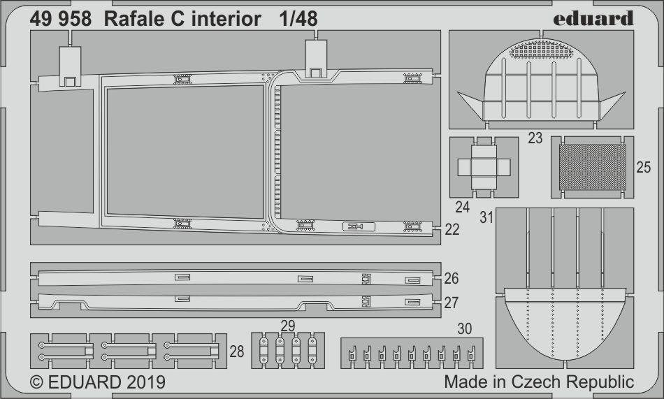 Eduard 49958 Rafale C interior 1/48 REVELL – Bild 2