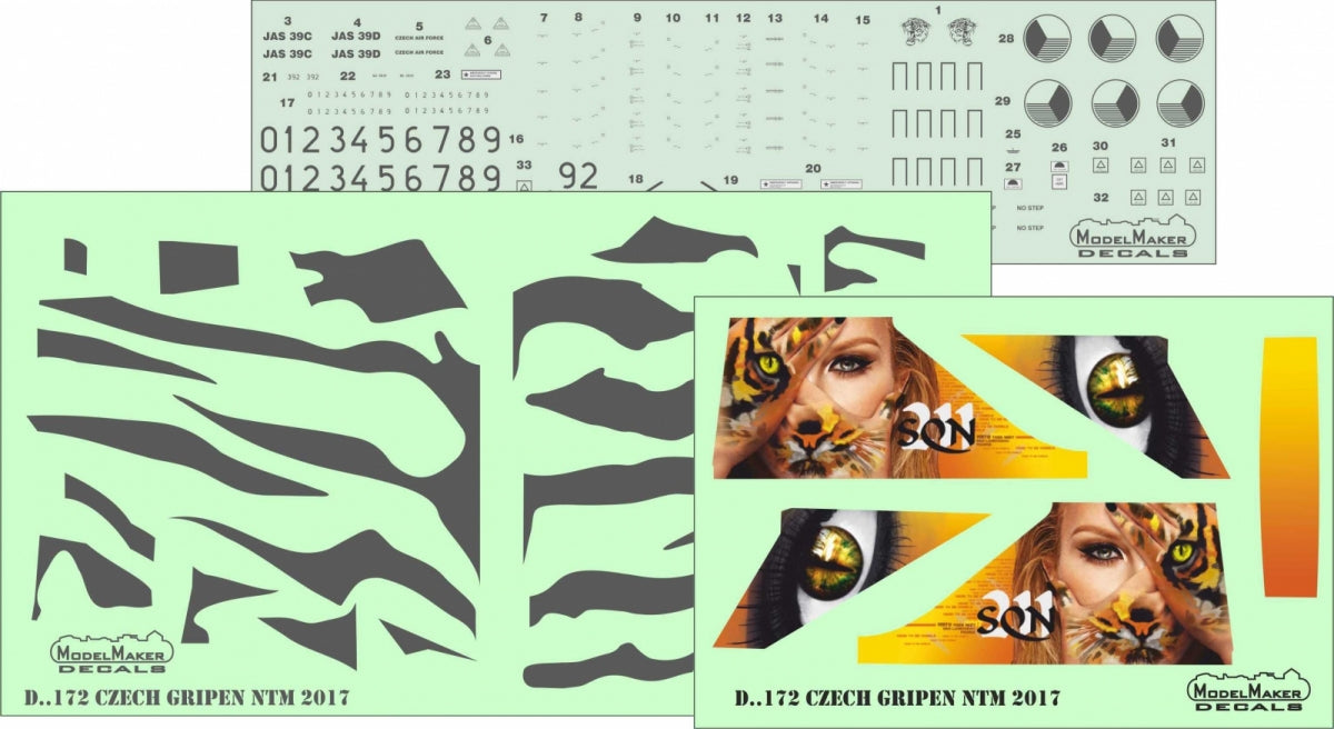 ModelMaker Decals D48172 Czech Gripen NTM 2017 1/48 – immagine 2