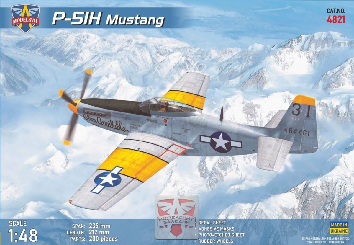 Modelsvit 4821 P-51H Mustang (USAF edition) 1/48