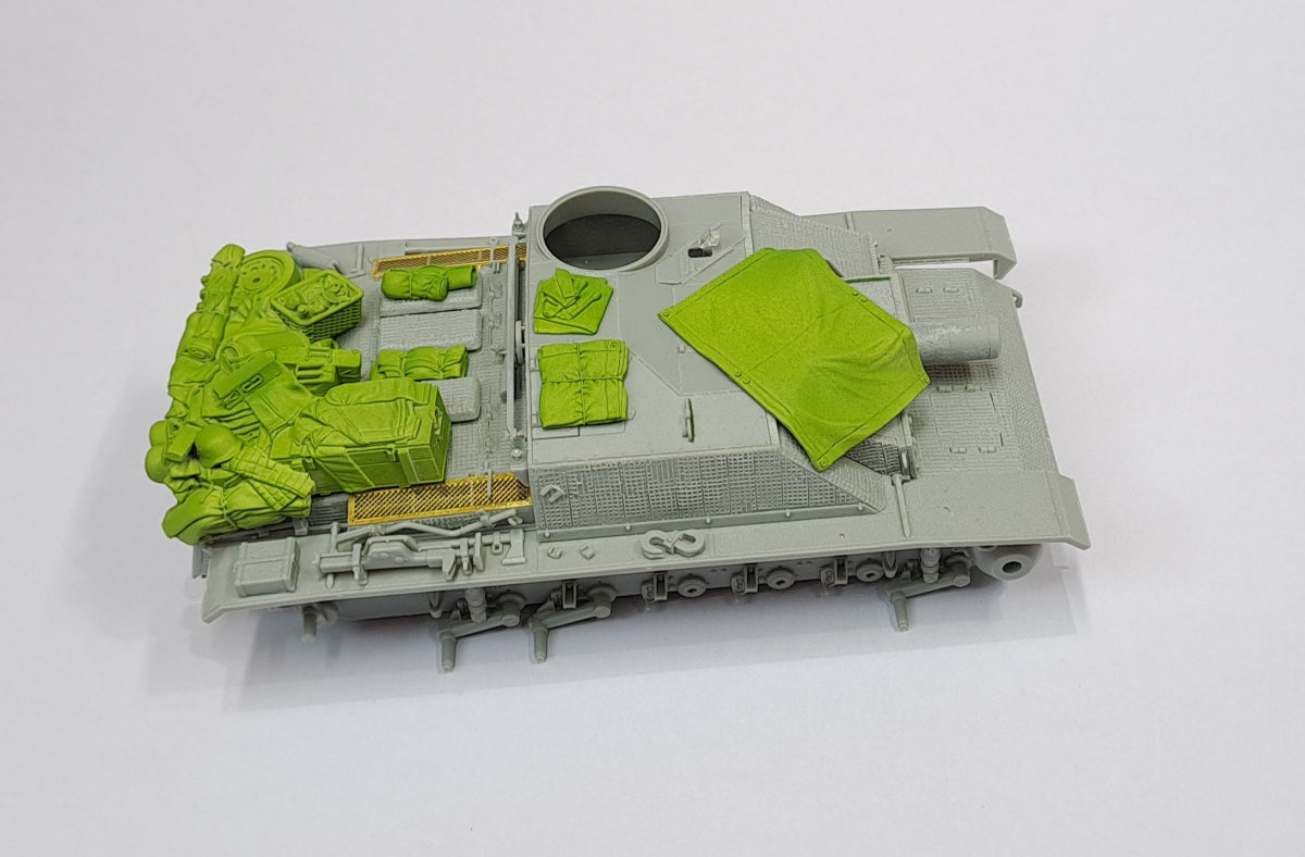 Eureka XXL ER-3573 Stowage Set for Sturmgeschütz III Ausf.G (Das Werk, Dragon, MiniArt, RFM, Takom) 1/35 – Bild 8
