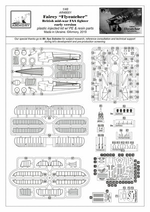 Armory Models 48001 Fairey Flycatcher British interwar FAA Fighter, early version, w/ Jaguar-III engine 1/48 – immagine 17
