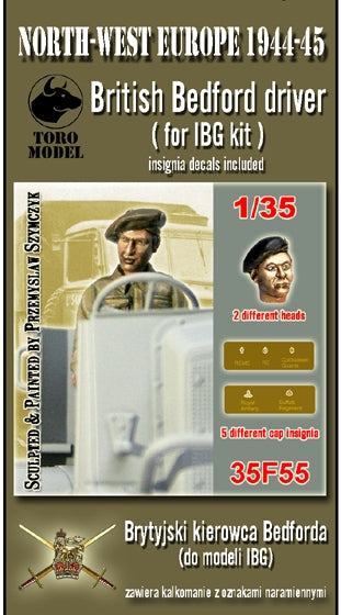 Toro 35F55 NWE 1944-45 - Brytyjski kierowca Bedforda Do modeli firmy IBG 1/35
