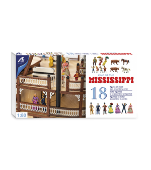 ARTESANIA LATINA 20515F Metalowe Figurki King of the Mississippi - 18 figurek 1/80
