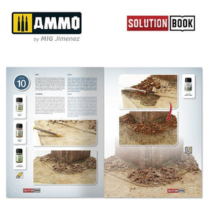 AMMO of Mig Jimenez 6510 How to Paint Brick Buildings. Colors &amp;amp; Weathering System Solution Book (Multilingual) – imagen 6