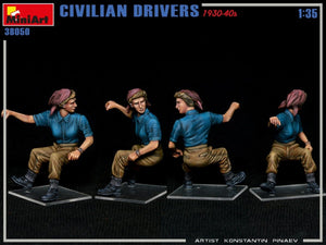 MiniArt 38050 CIVILIAN DRIVERS 1930-40s 1/35 – image 2