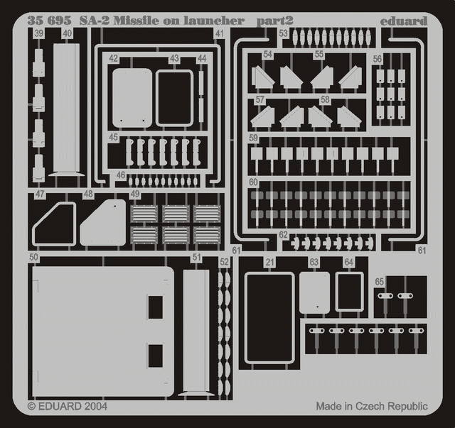 Eduard 35695 SA-2 Missile sur lanceur 1/35 Trumpeter – image 2