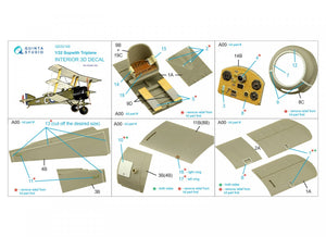 Quinta Studio QD32149 Sopwith Triplane 3D-Printed &amp;amp; coloured Interior on decal paper (Roden) 1/32 – zdjęcie 13