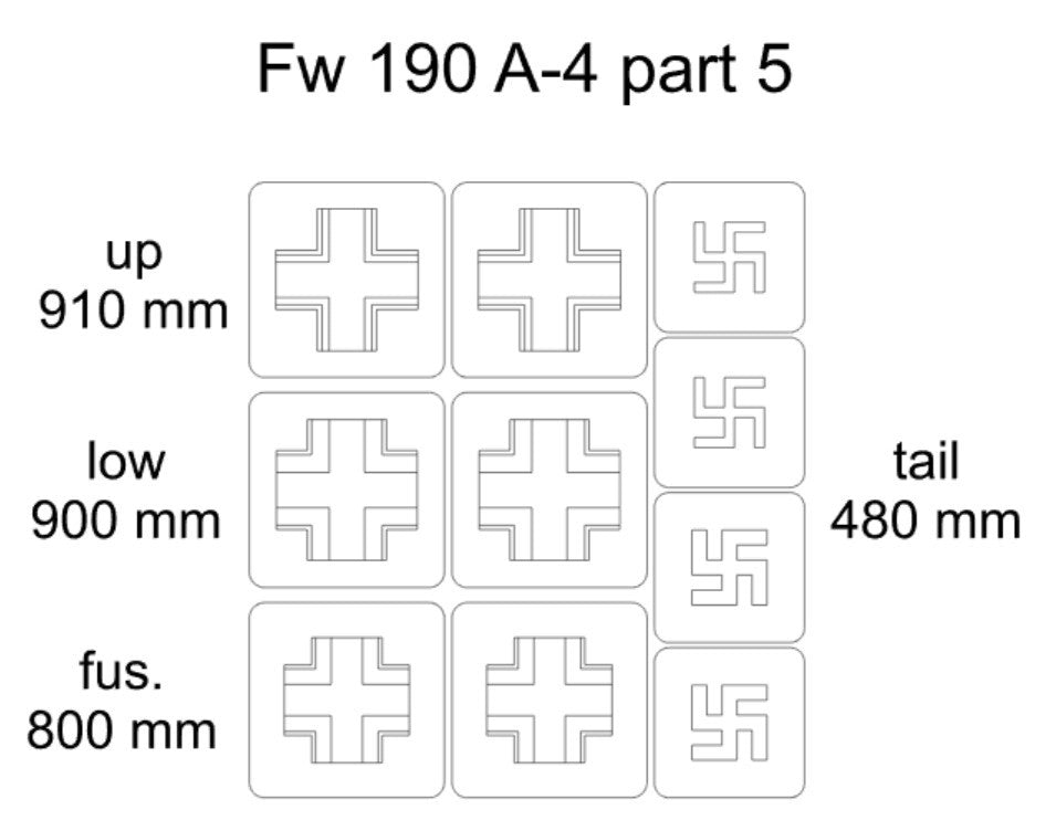 Omask 23007 Fw 190 A-4 part 5 1/32