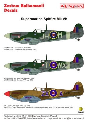 Techmod 24001 - Supermarine Spitfire Mk VB 1/24 – immagine 2