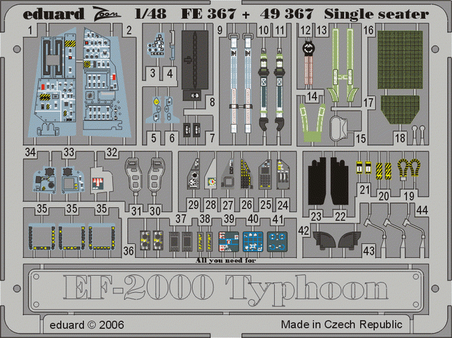 Eduard 49367 EF-2000 Typhoon Single Seater 1/48 Revell