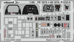 Eduard 491074 P-51D-5 interior 1/48 AIRFIX – zdjęcie 2