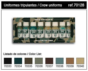 Vallejo PANZER ACES No5 (8 color set) (70128)