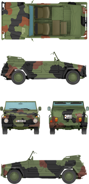 Das Werk DW35044 Kurierwagen Typ 181 Standard Version 1/35 – immagine 7