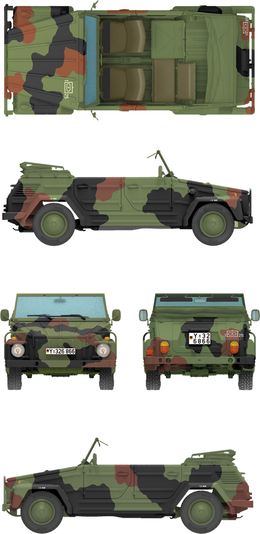 Das Werk DW35044 Kurierwagen Typ 181 Standard Version 1/35 – immagine 7