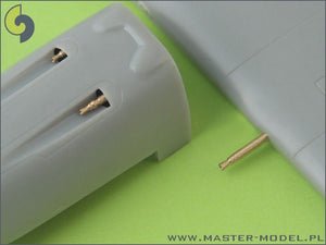 Master AM-48-009 Bf 109 E3 - E9, T armament set (MG 17 tips, MG FF barrels) 1/48 – imagen 3