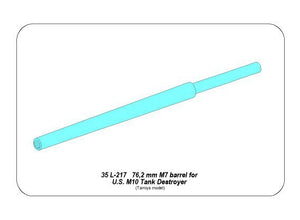 Aber 35L-217 U.S. 76,2 mm M7 gun Barrel for M10 Tank Destroyer 1/35 – zdjęcie 5
