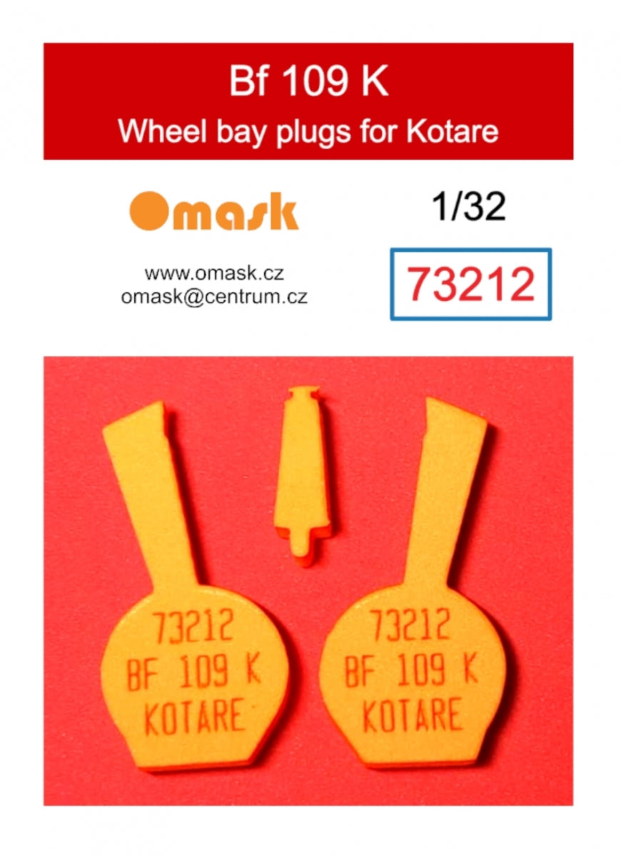 Omask X3202 Bf 109 K O-Max Set (for Kotare)(masks and EVA wheel bay plugs) (for Revell) 1/32