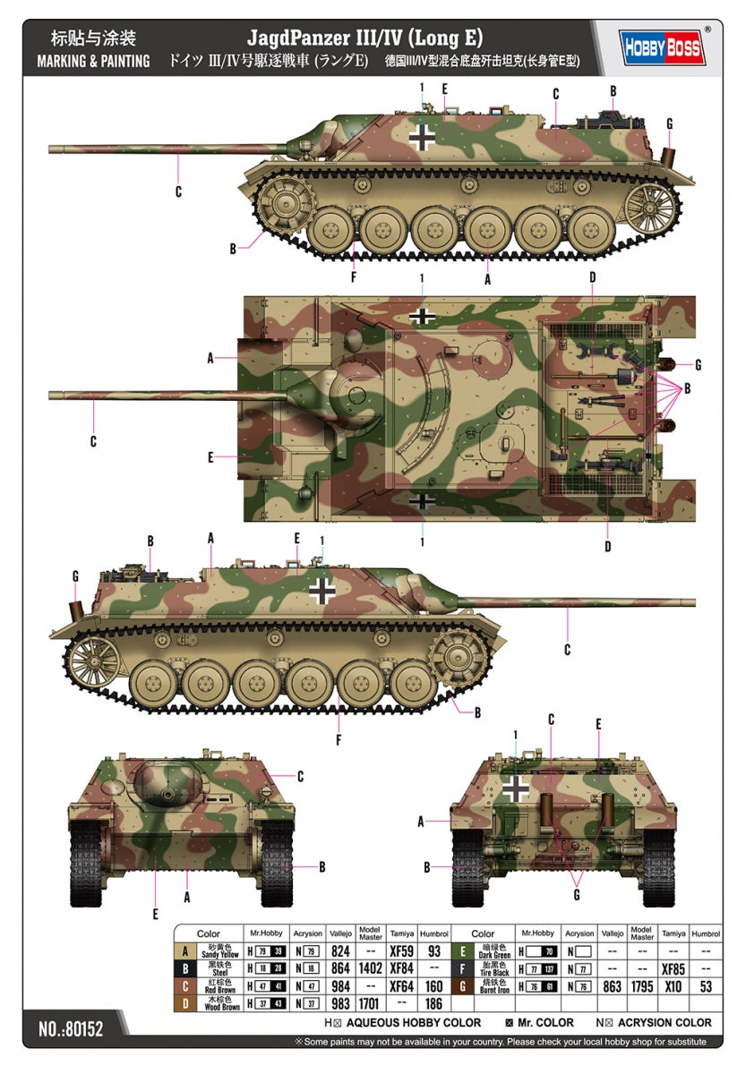 Hobby Boss 80152 JagdPanzer III/IV (Long E) 1/35 – Bild 3