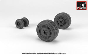 Armory Models AW48324 F-4 Phantom-II wheels w/ weighted tires, mid 1/48 – Bild 3