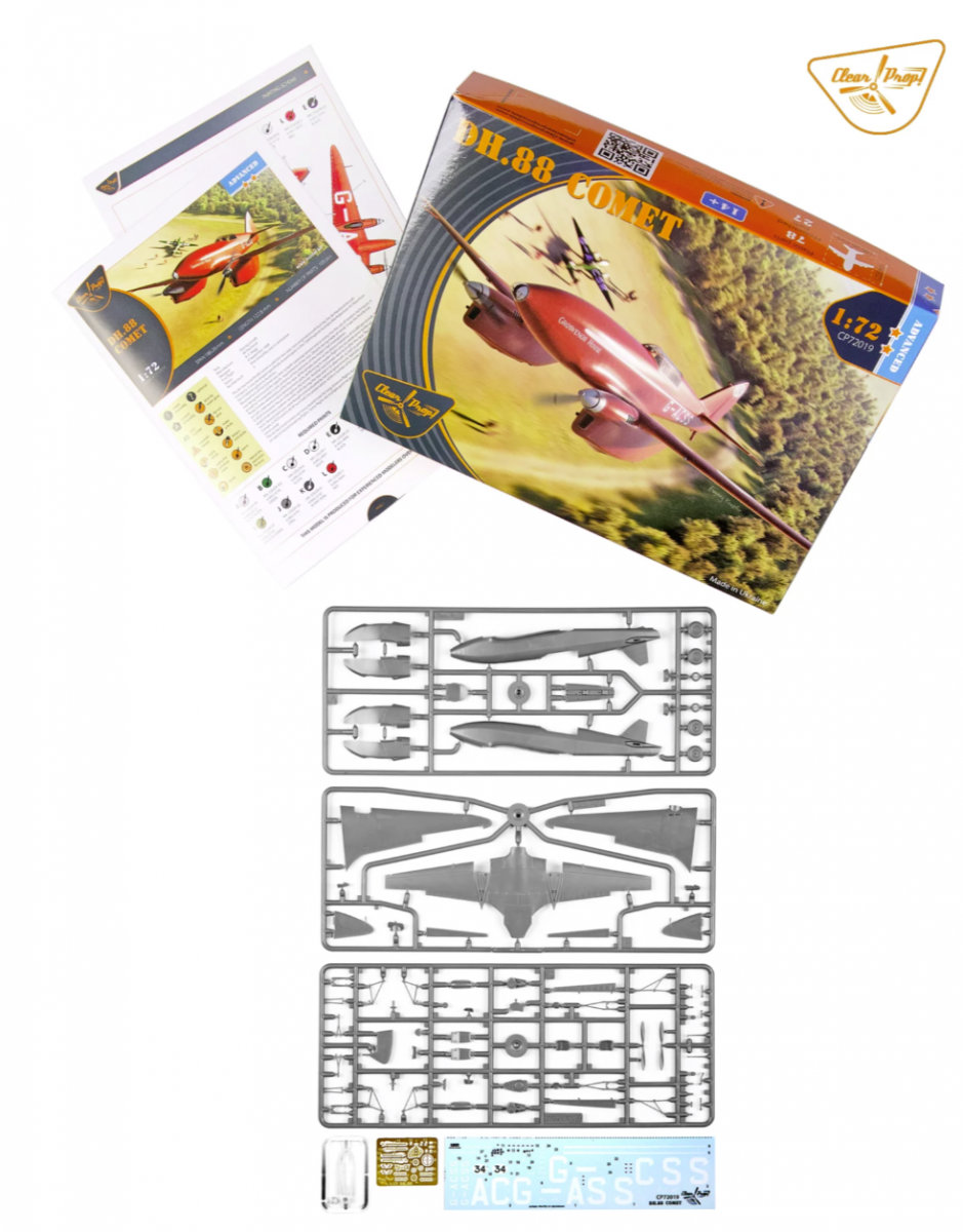 Clear Prop! CP72019 DH.88 COMET ADVANCED KIT 1/72 – immagine 3