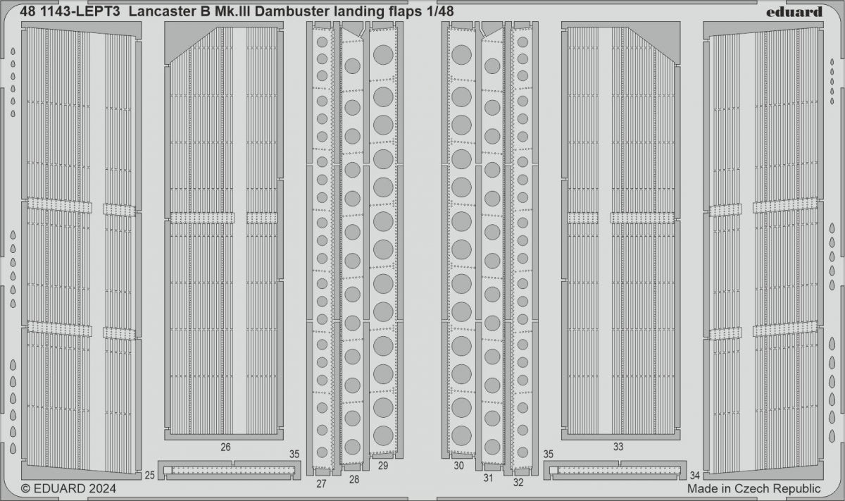 Eduard 481134 Lancaster B Mk. III Dambuster landing flaps HONG KONG MODELS 1/48 – zdjęcie 2