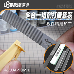 U-Star UA-90691 Lime multi-tailles / Ensemble de limes de différents grains – image 2