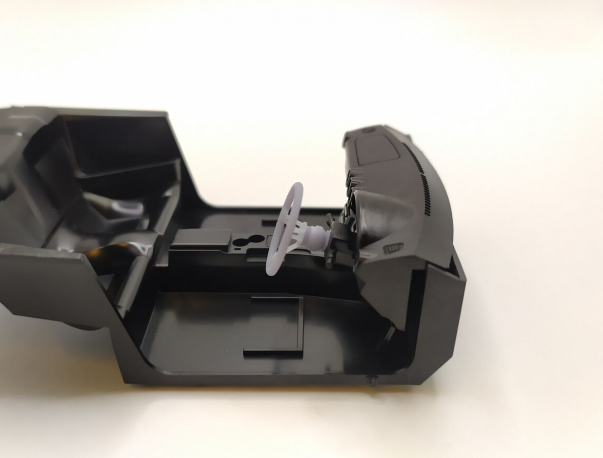 Yamamoto Model Parts YMPTUN23 Sport steering wheel + quick release nipple 1/24