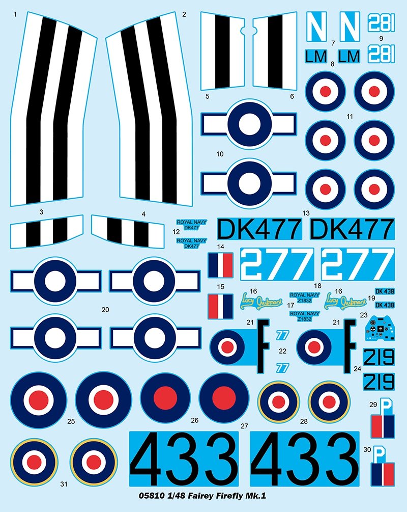 Trumpeter 05810 Fairey Firefly Mk.1 1/48 – imagen 10