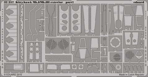 Eduard 32257 Kittyhawk Mk.I/Mk.III exterior HASEGAWA 1/32 – immagine 3