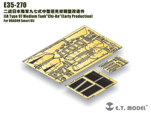 E.T. Model E35-270 IJA Type 97 Medium Tank&amp;quot;Chi-Ha&amp;quot;(Early Production) For DRAGON Smart Kit 1/35