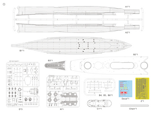 Very Fire BELBV350908DX IJN Kii Super Yamato Deluxe Kit - Limited Edition 1/350