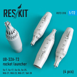 Lance-roquettes RESKIT RS72-0310 UB-32A-73 (4 pièces) 1/72